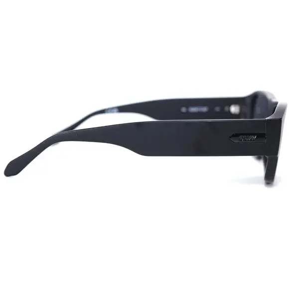 Quay Australia NIGHT CAP Rectangle Sunglasses Polarized - Matte Black/Black - Picture 6 of 11